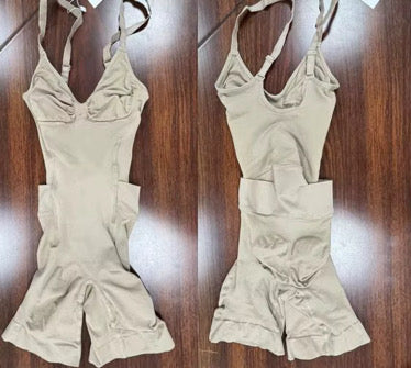 Faja Moldeadora de Alta Compresión con Acceso Fácil al Baño – Negro-Nude