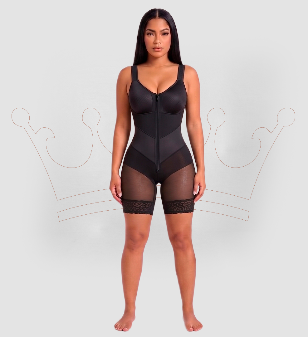 Faja Premium Doble Compresión Abdominal con Brasier Integrado
